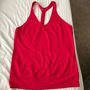 Large Zella hot pink racerback tank, like new